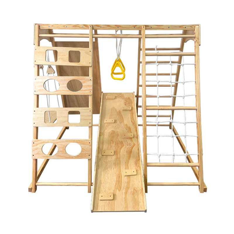 Home Gym For Toddlers - Klimrek van hout voor kinderen, binnenspeeltuin