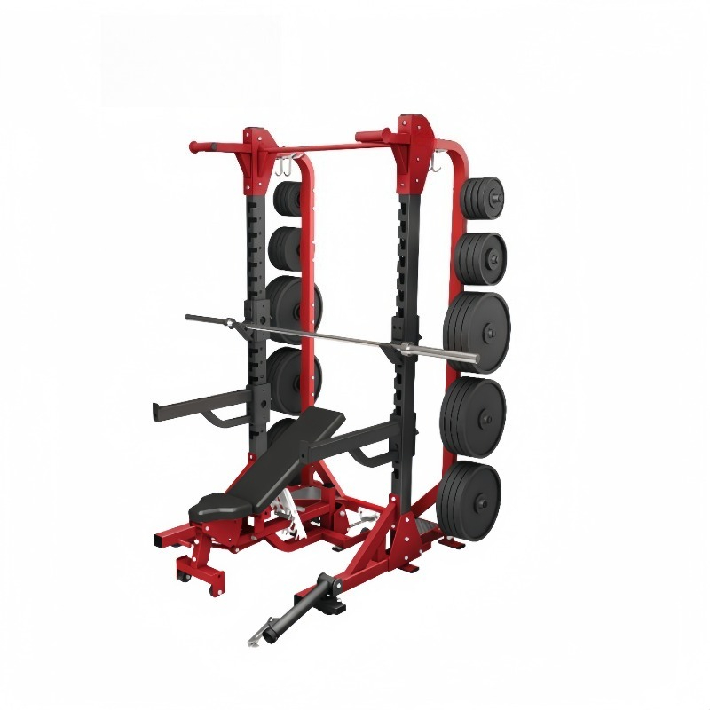 Home Gym Half Rack - Complete set commerciële homegym apparatuur stalen
