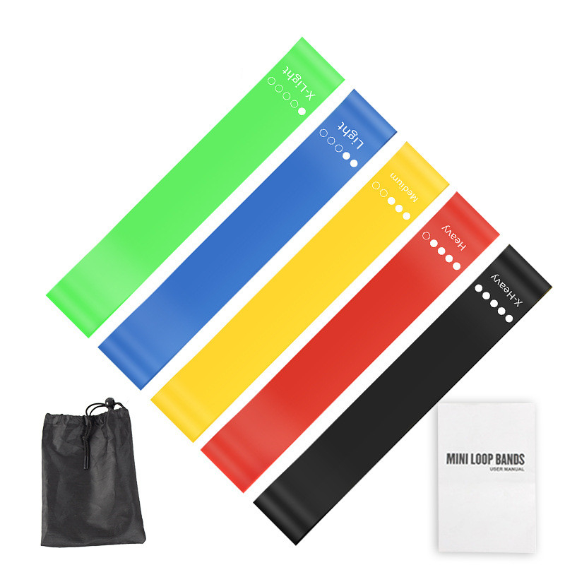 Home Gym House - 5-delige TPE weerstandsbandenset met opbergtas &