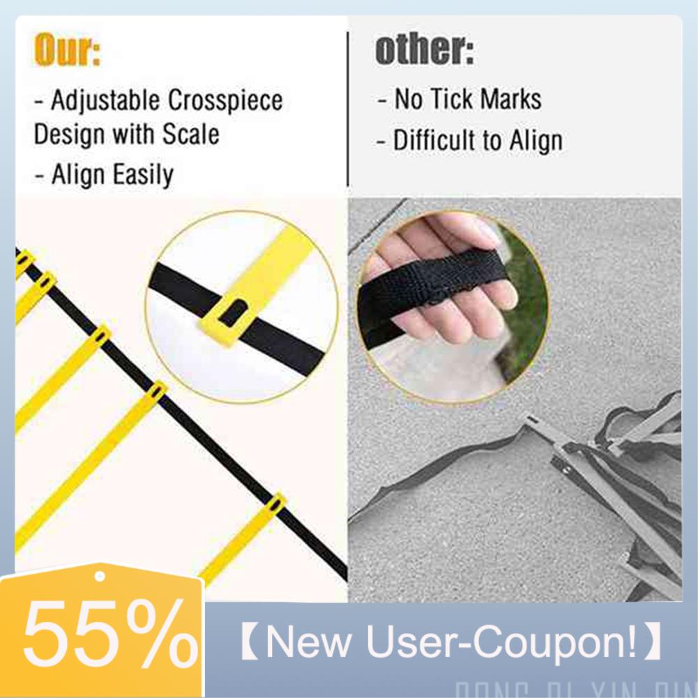 Agility Ladder Speed - 【Nieuwe gebruikerscoupon!】Agility-ladderset 20 ft verstelbare snelheidstrainingsladder