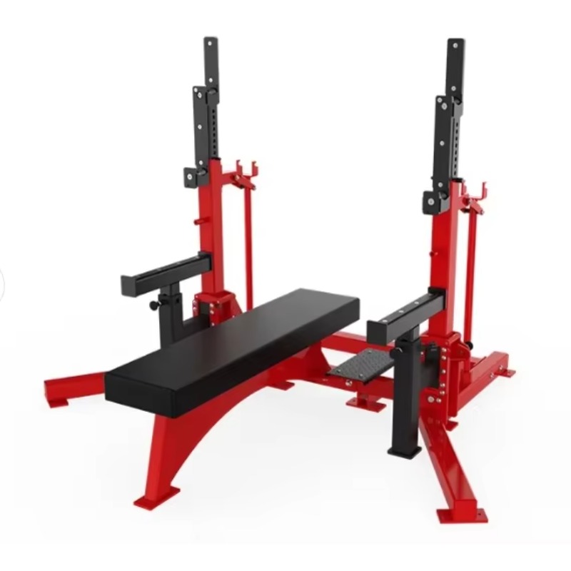 Home Gym Half Rack - Multifunctionele verstelbare vlakke bankdrukbank betrouwbare half
