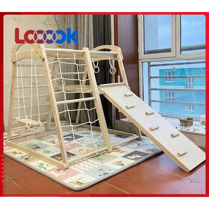 Multifunctionele houten peuter - Home Gym For Toddlers recensie en prijs