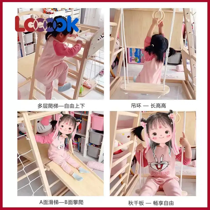 Multifunctionele houten peuter - Home Gym For Toddlers recensie en prijs