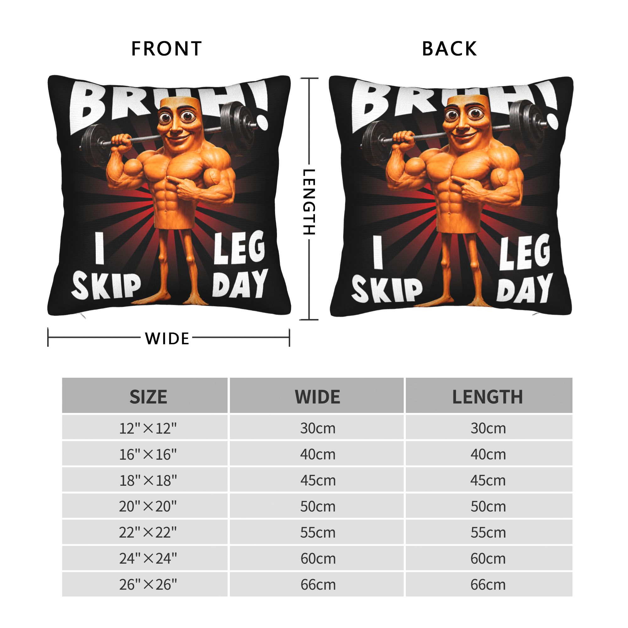 Bruh I Skip Leg Day Tung Tung  - Home Gym Leg Day recensie en prijs