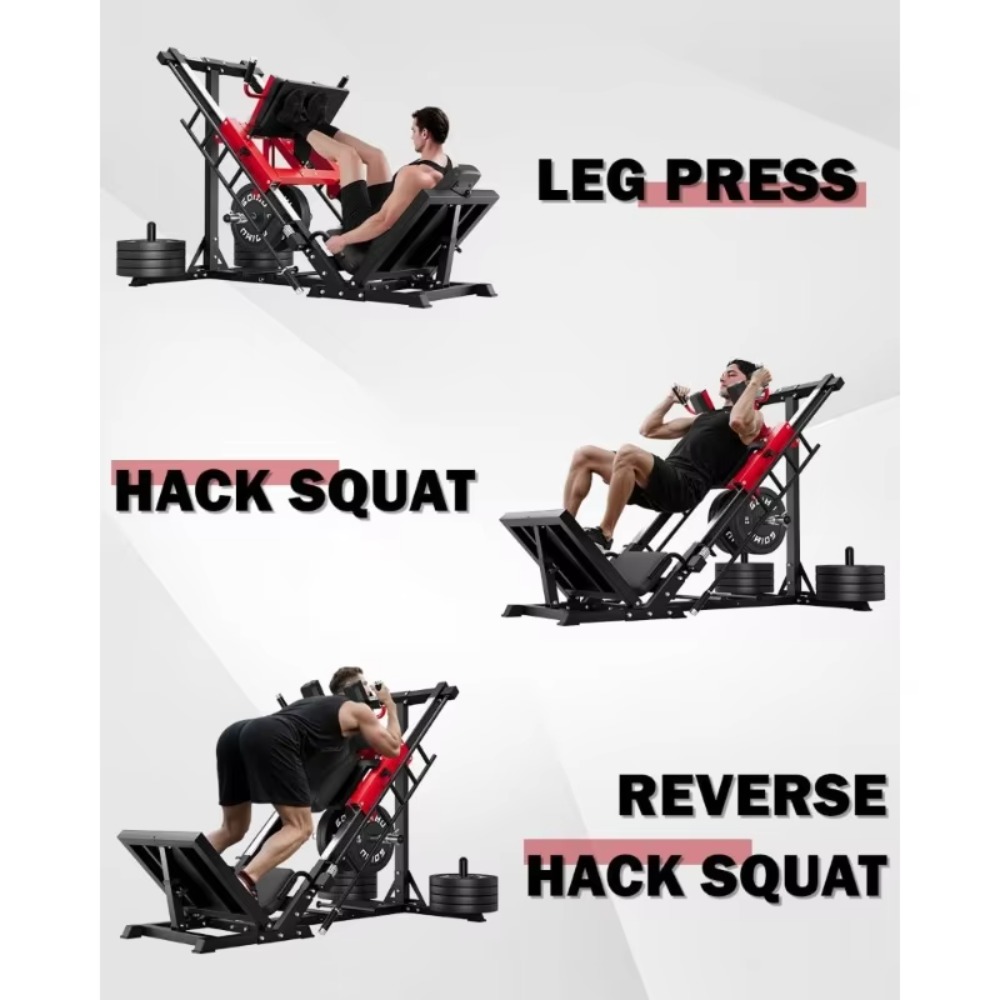 3-in-1 Leg Press Hack Squat Ma - Home Gym Quad Machine recensie en prijs