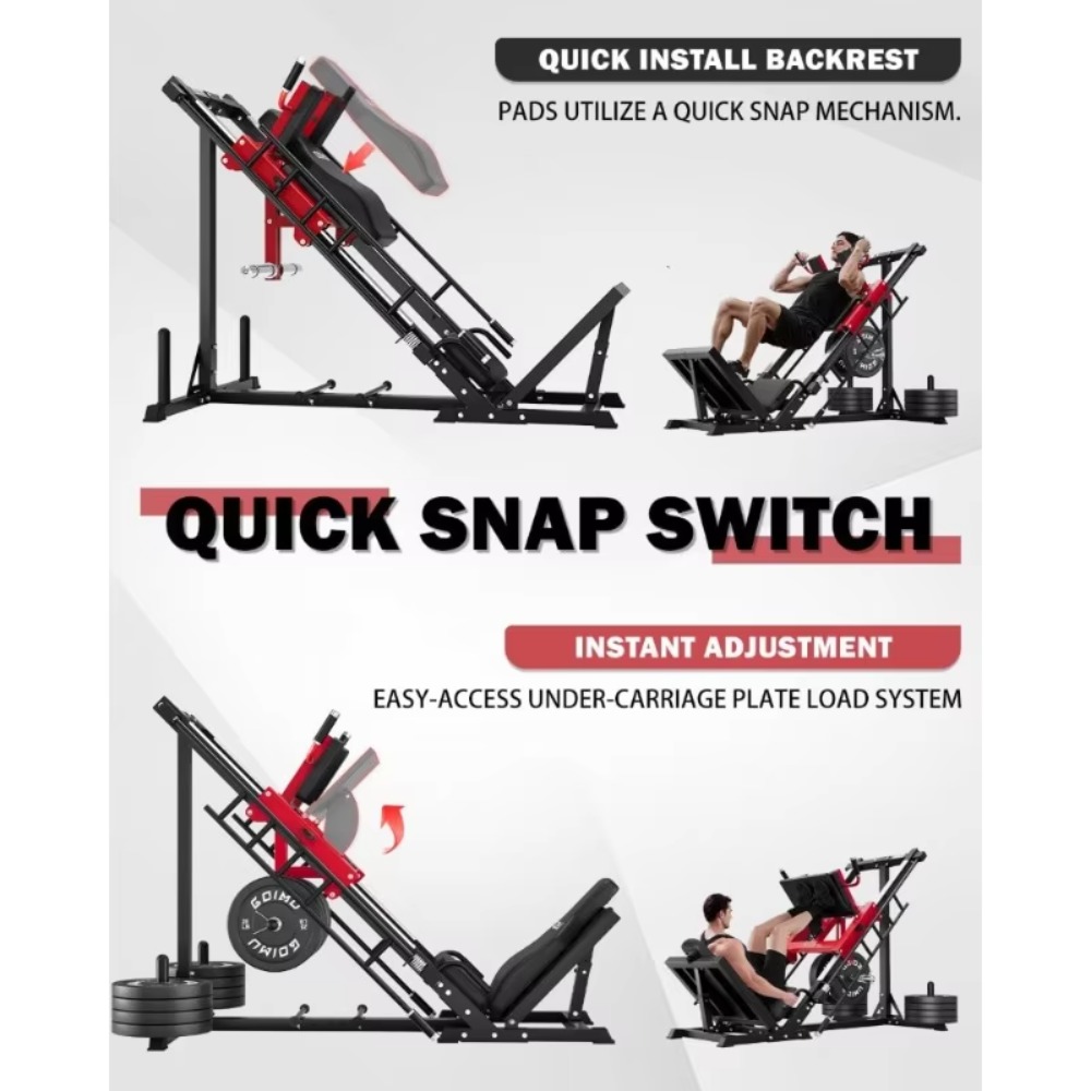 3-in-1 Leg Press Hack Squat Ma - Home Gym Quad Machine recensie en prijs
