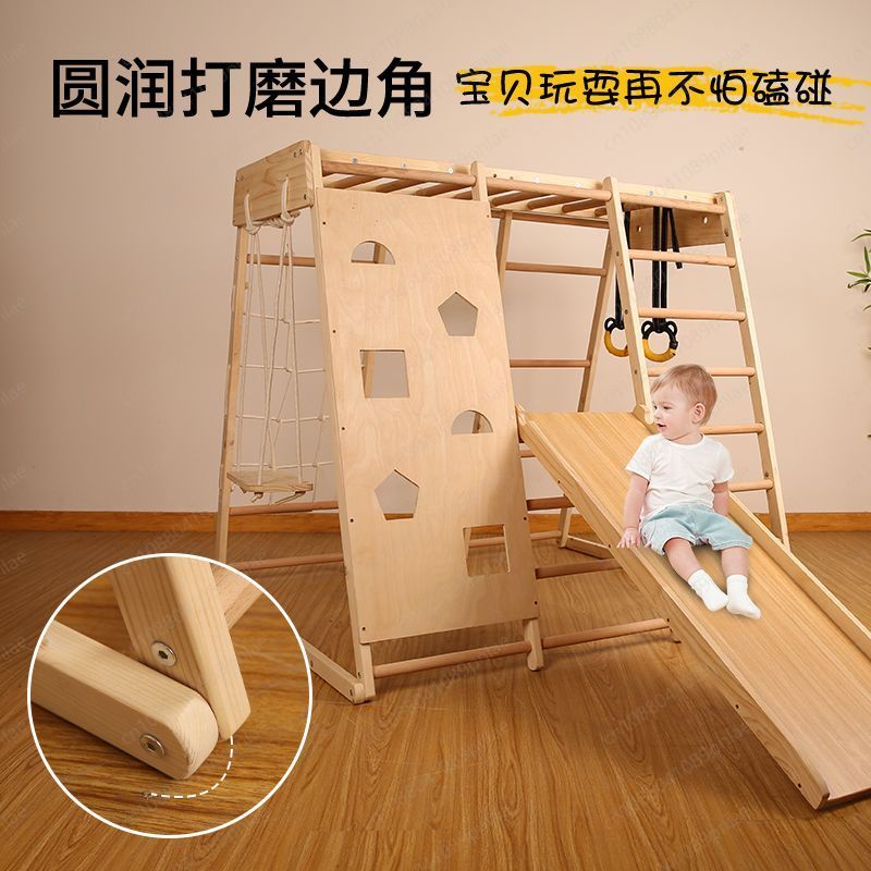 Standaardversie, houten klimsp - Home Gym For Toddlers recensie en prijs