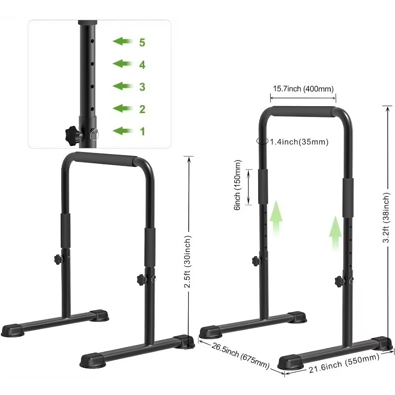 Robuuste Dip Station met stabi - Dip Station Parallel recensie en prijs