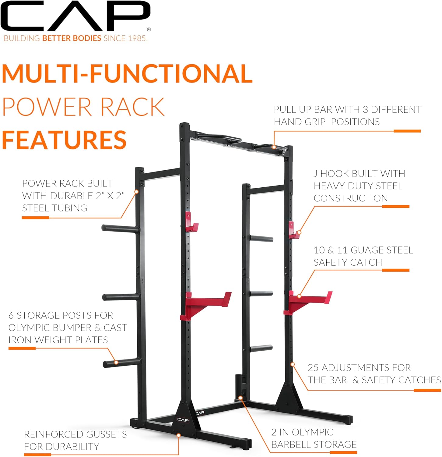 Homegym apparatuur, staal, mee - Home Gym Power Rack recensie en prijs