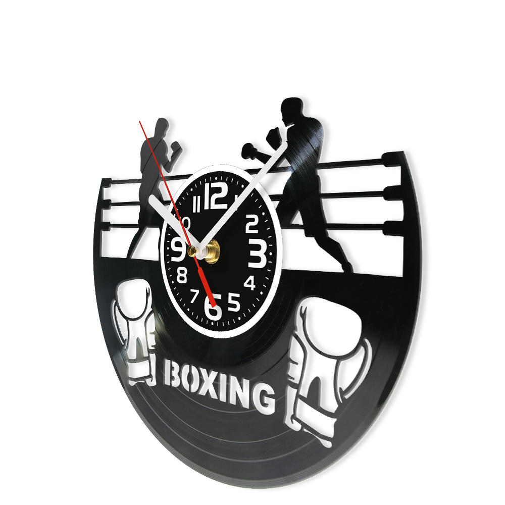 Boksring Vinylplaat Wandklok B - Home Gym Living Room Ideas recensie en prijs