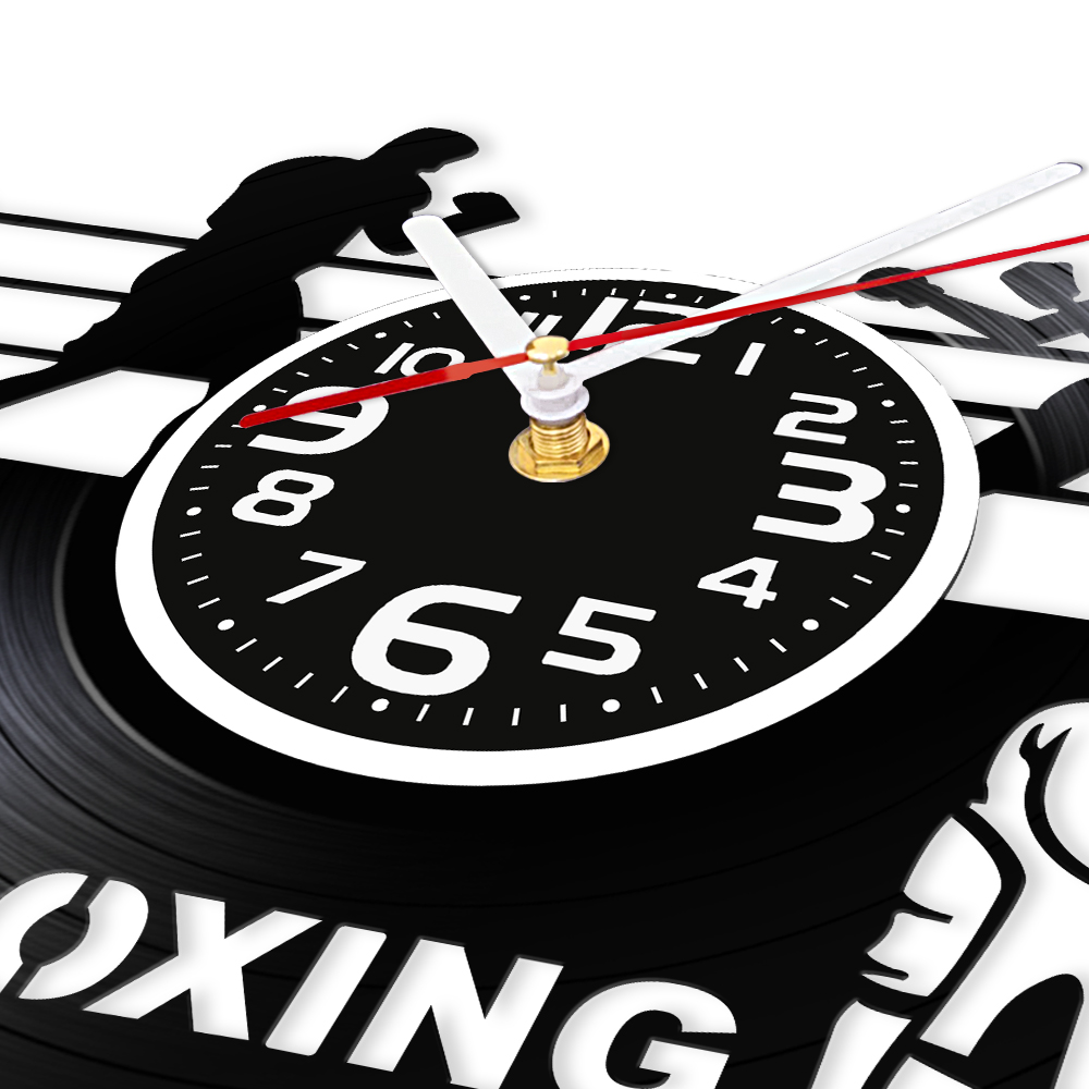 Boksring Vinylplaat Wandklok B - Home Gym Living Room Ideas recensie en prijs