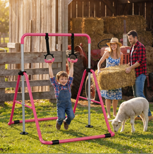 Kinderturnstang met gymnastiek - Home Gym For Toddlers recensie en prijs