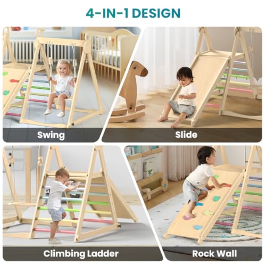 Indoor klimparcours voor peute - Home Gym For Toddlers recensie en prijs