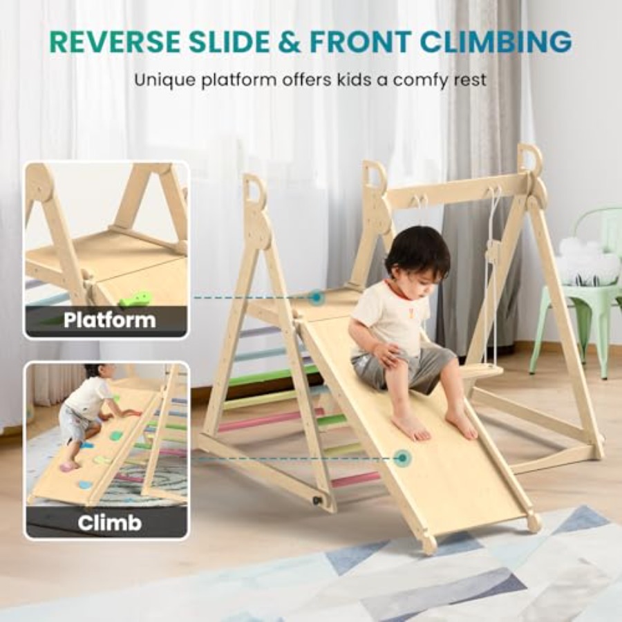 Indoor klimparcours voor peute - Home Gym For Toddlers recensie en prijs