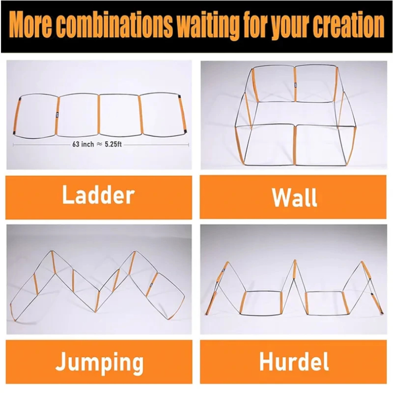 Voetbaltraining voor twee doel - Agility Ladder Speed recensie en prijs